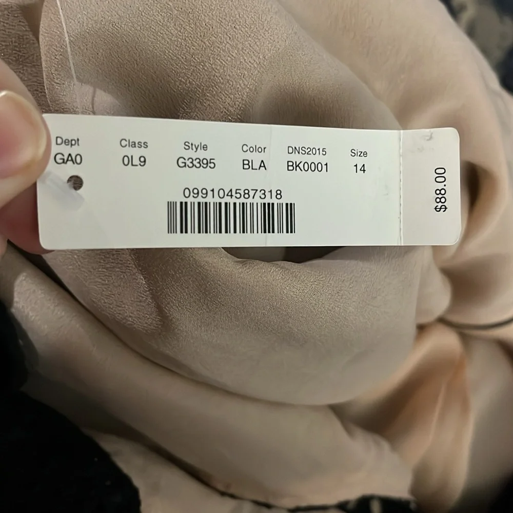 NWT J. Crew One Shoulder Eyelet Top‎ in Black.